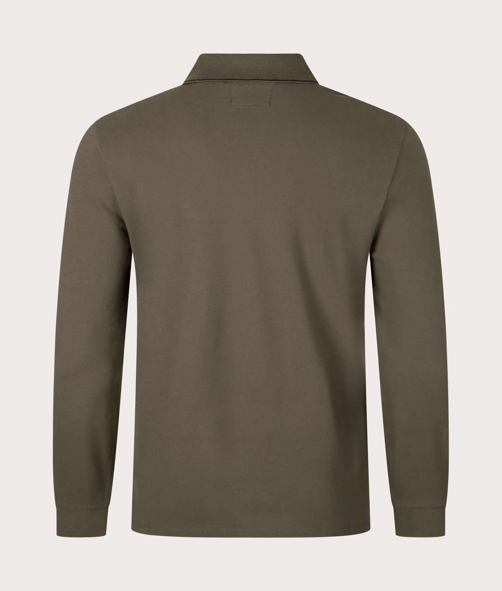 Stretch Piquet Long Sleeve Polo Shirt