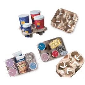StrongHolder Molded Fiber Carriers(4-Cup)