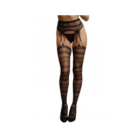 Suspender Striped Pantyhose