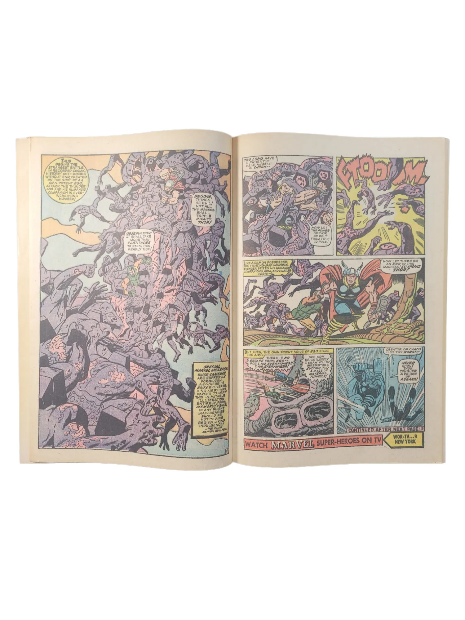 The Mighty Thor 133 1st app of Ego, Count Tagar and Multiple unnamed Valkyries (1966)