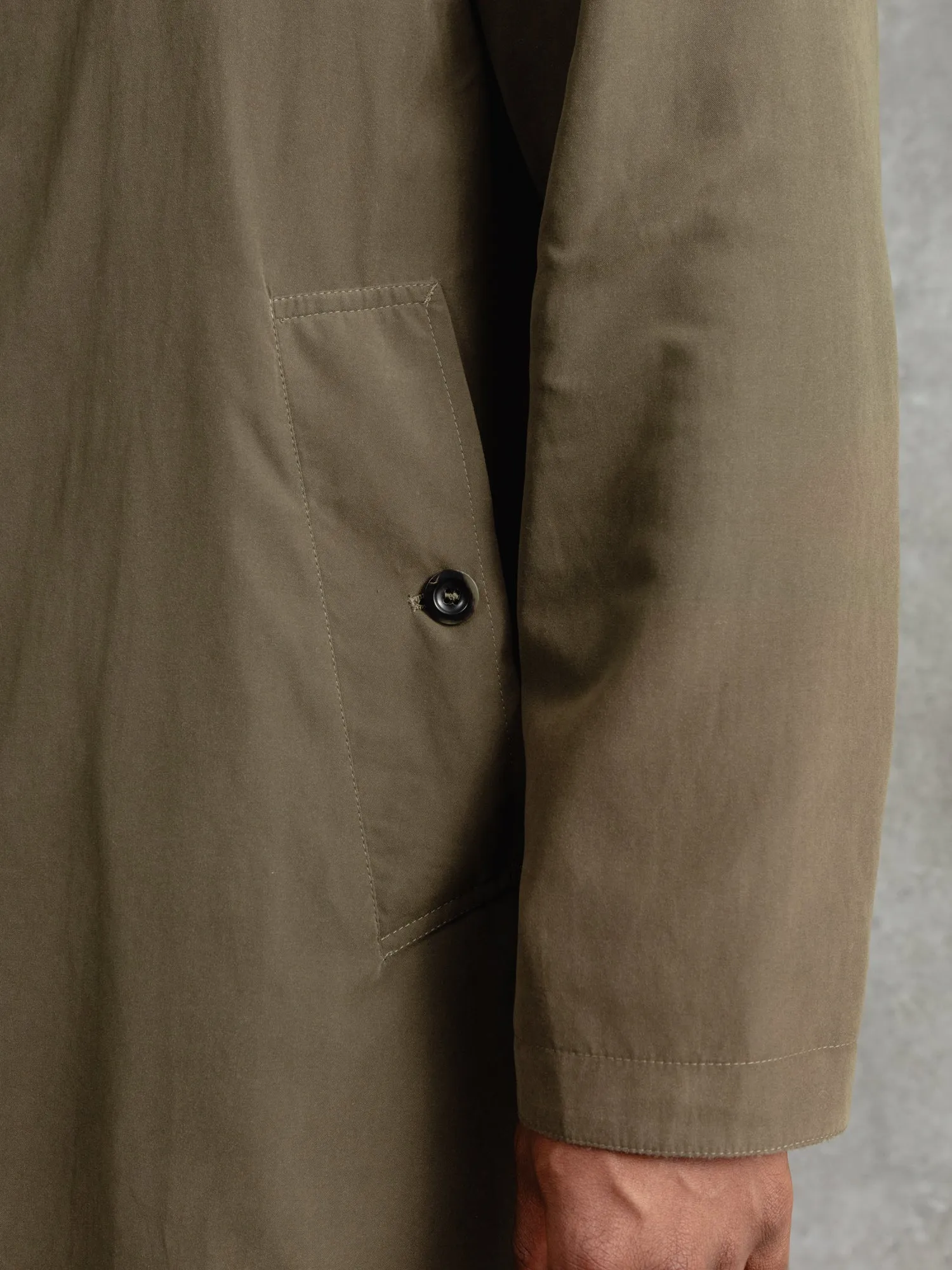 The Reversible Drizzle Mac - Willow/Olive