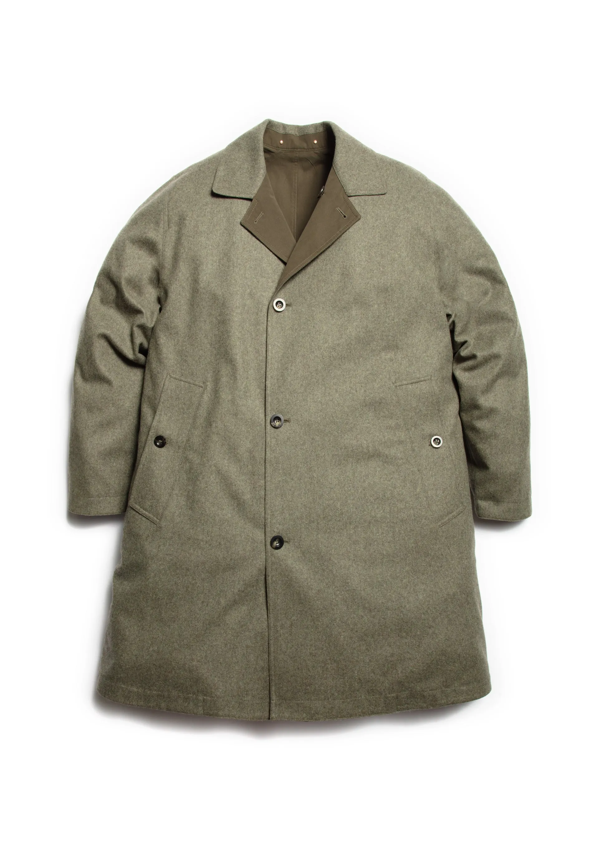 The Reversible Drizzle Mac - Willow/Olive