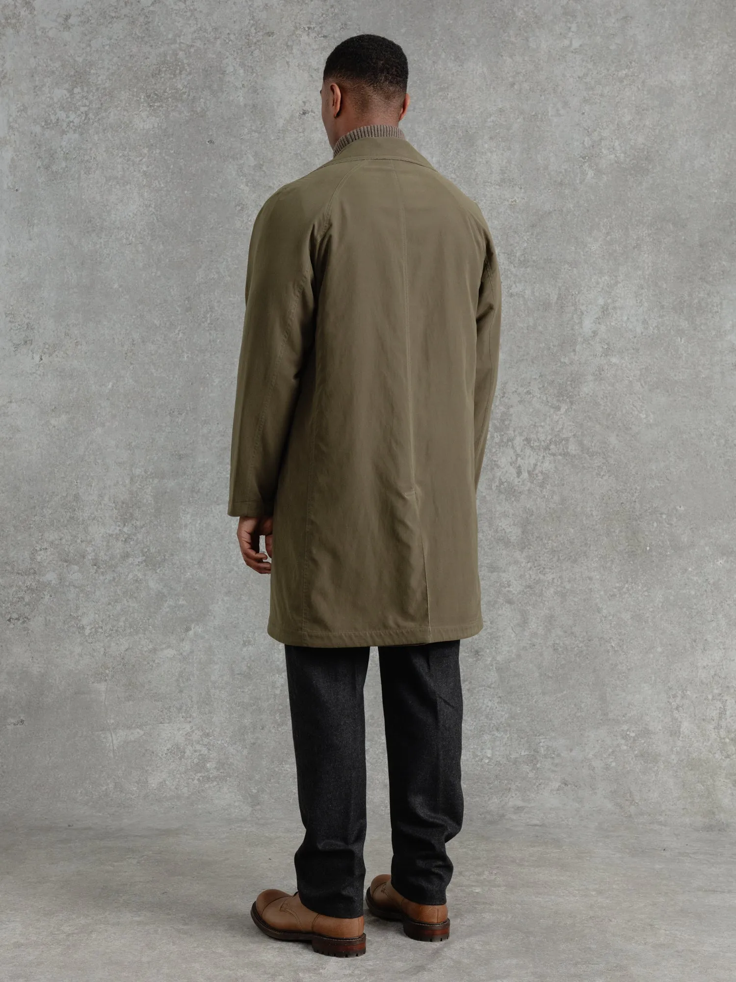 The Reversible Drizzle Mac - Willow/Olive