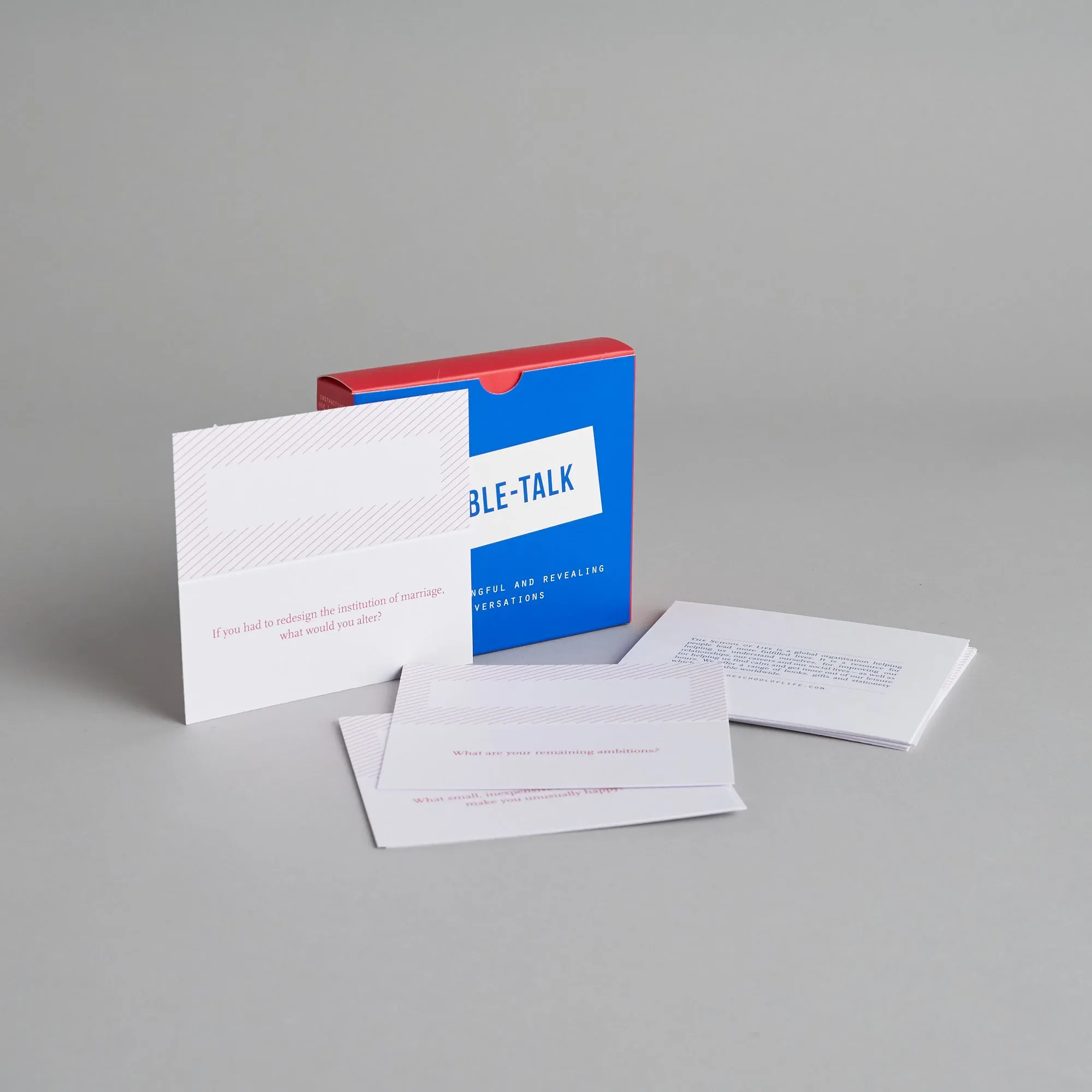 The School of Life Table Talk Conversation Cards