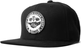 TROLL CO. CLOTHING Dirty Hands Clean Money Meshback Hat - Black, Adjustable Snapback, Curved Brim, One Size Fits Most