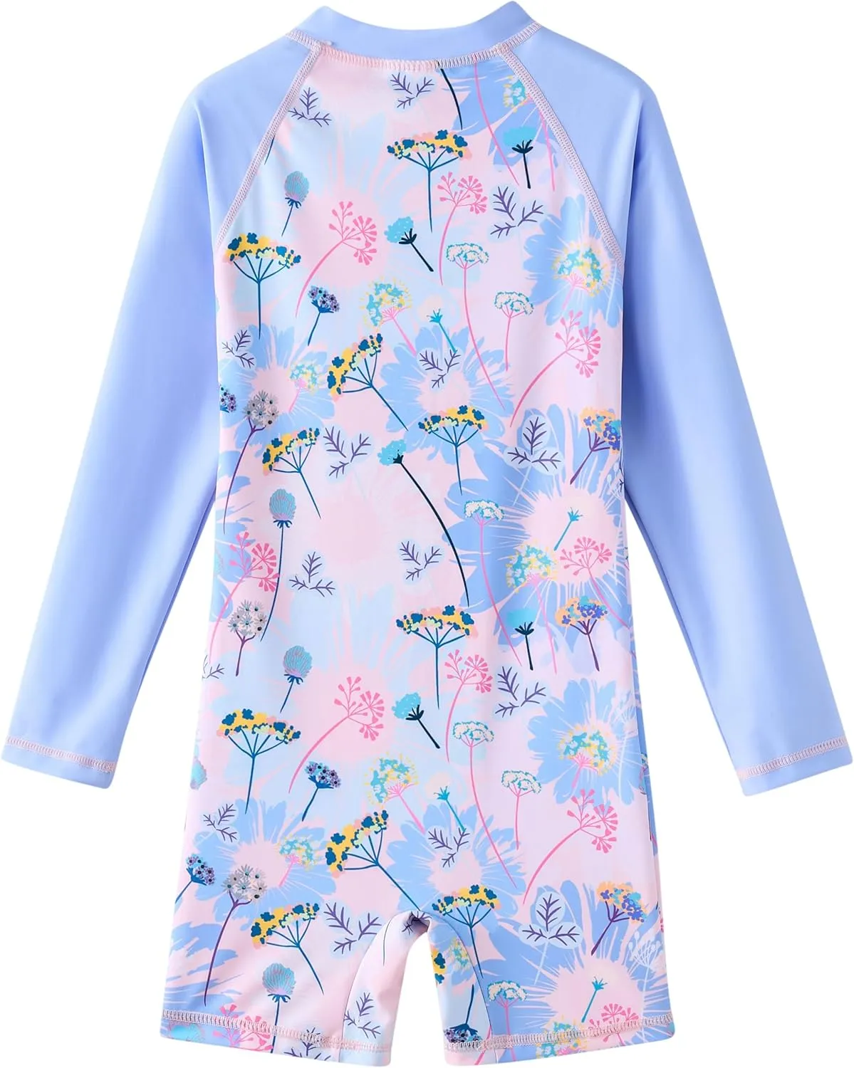 UMELOK Girls Long Sleeve Rash Guard One Piece Swimsuits with UV Protection Sunsuit