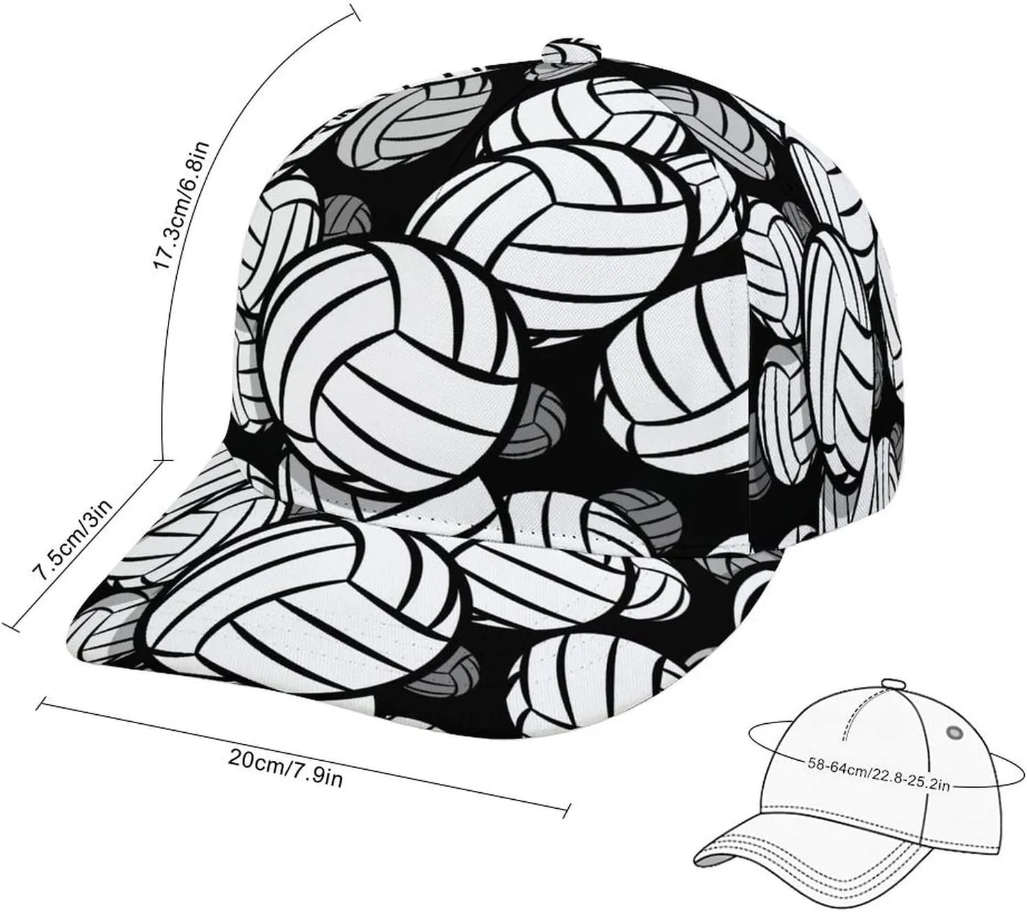 Unisex Snapback Baseball Cap Cool Hip Hop Hat for Outdoor Activities