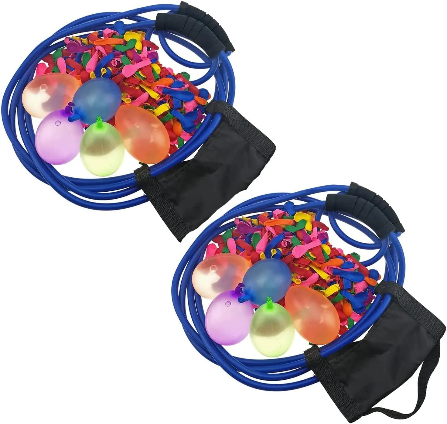 Water Balloon Launcher 500 Yard Toys 3 Person T Shirt Launcher Slingshot, The T Shirt Potato Water Giant Slingshots for Adults (2 Pack)