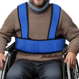 Wheelchair Safety Belt Torso Support Vest, Adjustable Secure Buckle Wheelchair Restraint Belts, Prevents Tilting or Falling Wheelchair Shoulders Safety Belt for Patient, Elderly and Disabled