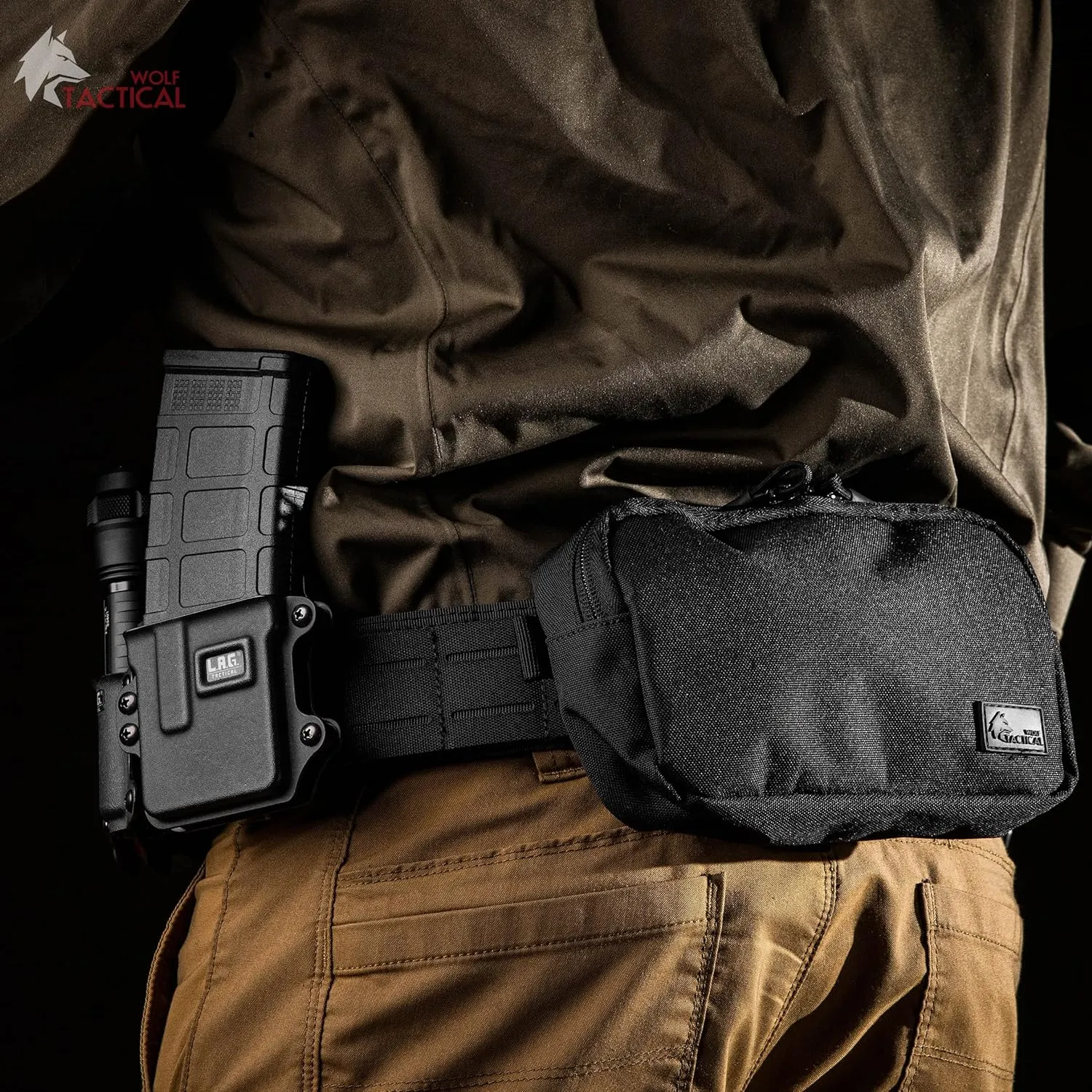 WOLF TACTICAL Molle Battle Belt  War Belt Battle Belts Tactical Gun Belt Duty Belt 2 Quick-Release Combat Belt