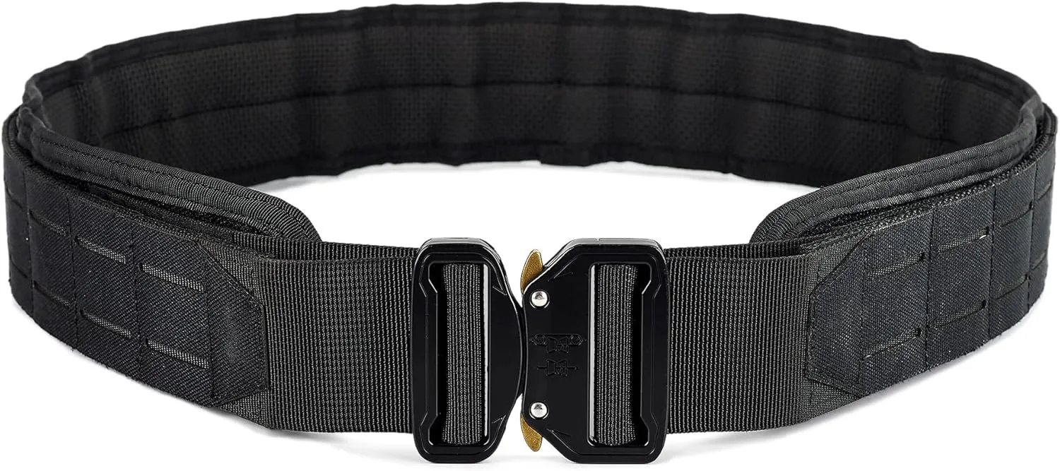 WOLF TACTICAL Molle Battle Belt  War Belt Battle Belts Tactical Gun Belt Duty Belt 2 Quick-Release Combat Belt