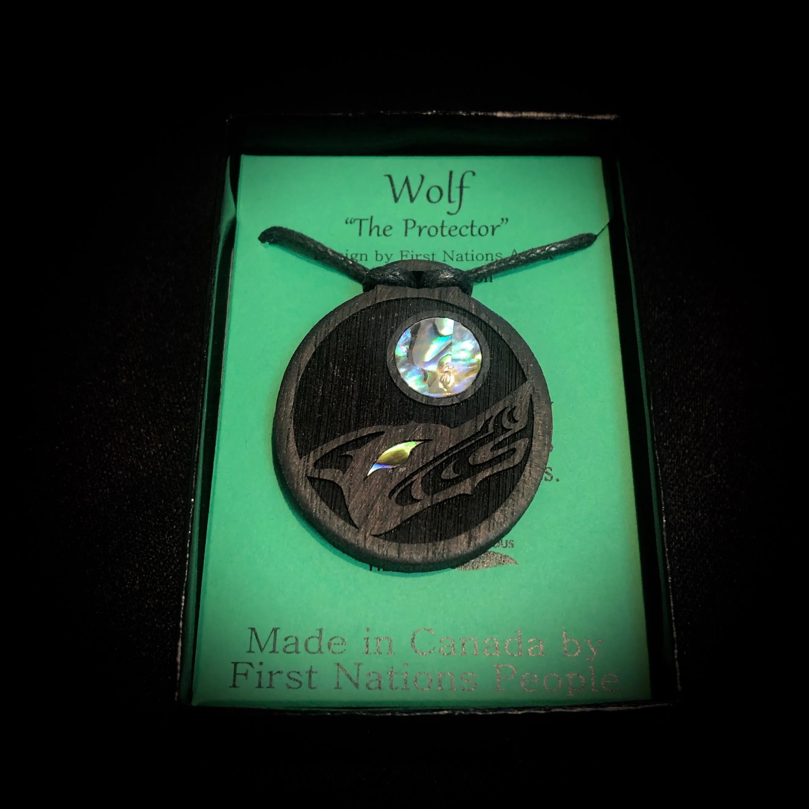 Wolf - Wooden Pendant