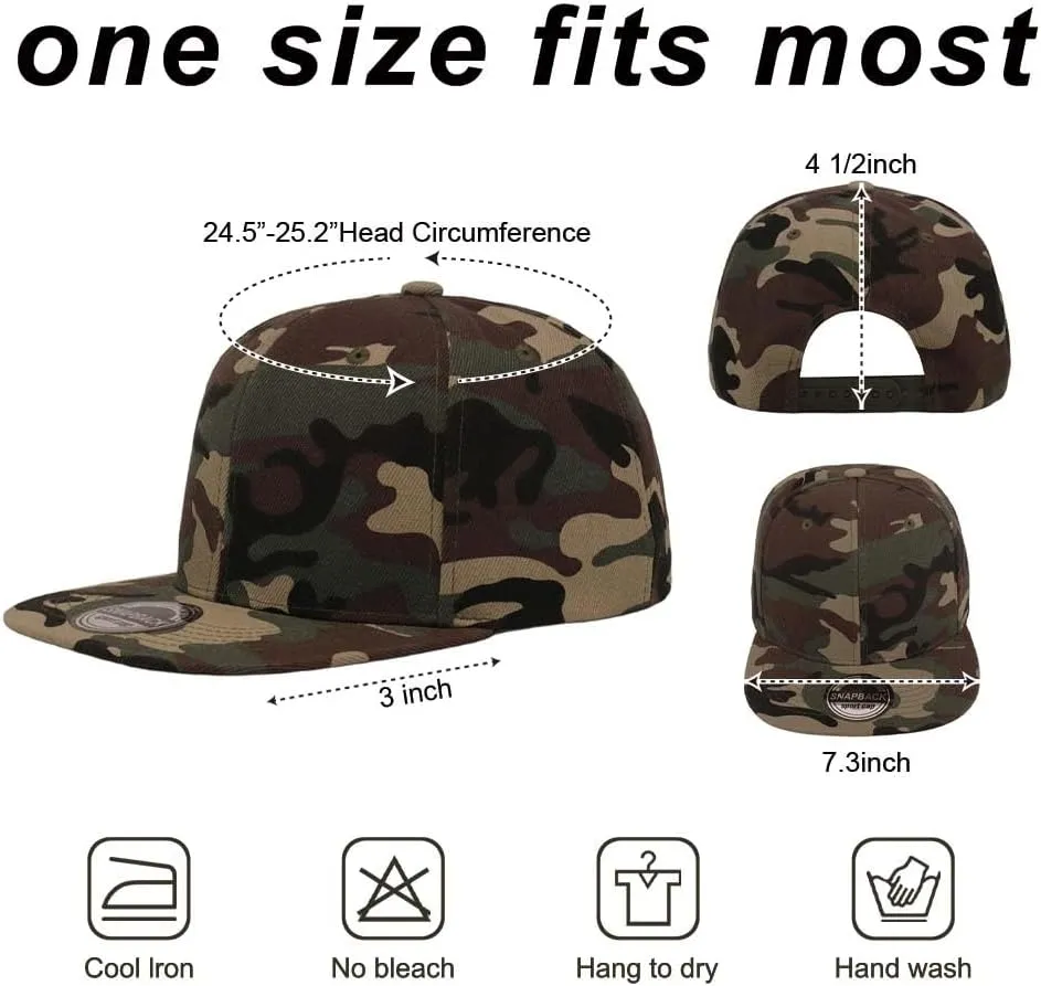 ZH Plain Flat Brim Snapback Baseball Caps Adjustable Blank Baseball Caps Wholesale 12 Pack??